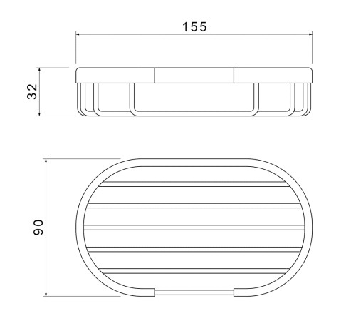 Мыльница-решетка Aquanet AQ4956BG шлифованное золото AQ4956BG