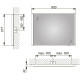 Зеркало Keuco Royal Reflex 800х577х42 мм с вертикальной LED подсветкой 14296002500
