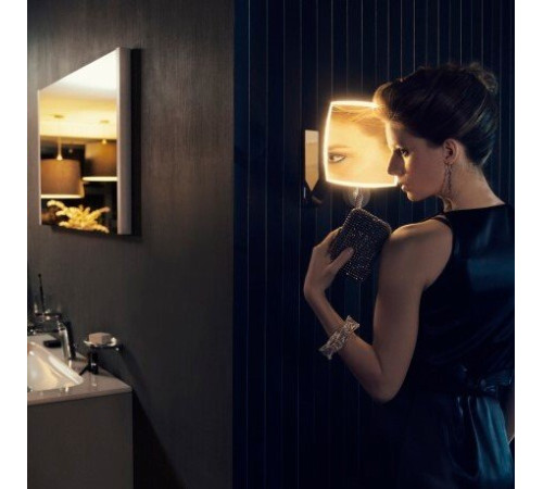 Косметическое зеркало Keuco iLook_move квадратное x5 с подсветкой и панелью управления хром 17613019000