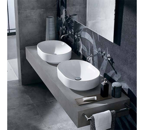 Раковина накладная Geberit VariForm овальная 55х40 см без перелива 500.771.01.2