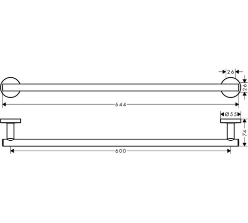 Полотенцедержатель Hansgrohe Logis Universal 41716000