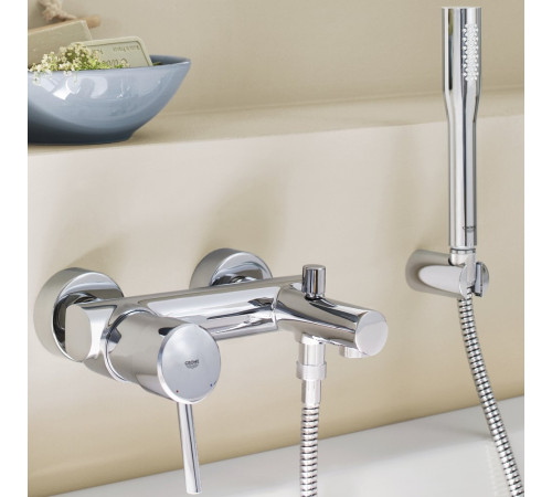 Смеситель для ванны GROHE Concetto New с душевым гарнитуром хром 32212001