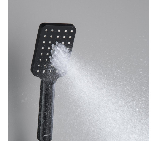 Ручной душ Aquanet Лира Select 80 3jet матовый черный AQ2005MB