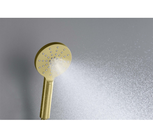 Ручной душ Aquanet Оберон Select 120 3jet шлифованное золото AQ2006BG