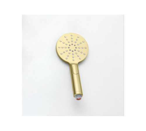 Ручной душ Aquanet Оберон Select 120 3jet шлифованное золото AQ2006BG