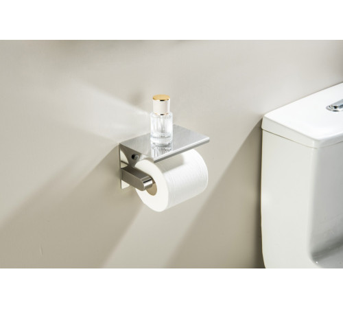 Бумагодержатель с полкой Aquanet Europa AQ4939CR хром AQ4939CR