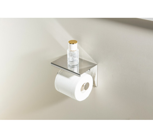 Бумагодержатель с полкой Aquanet Europa AQ4939CR хром AQ4939CR
