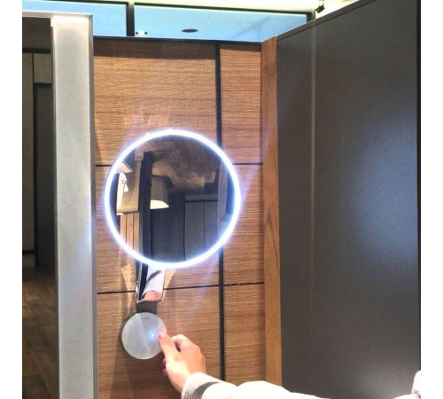 Косметическое зеркало Keuco iLook_move круглое x5 с подсветкой и сенсорной панелью хром 17612019002