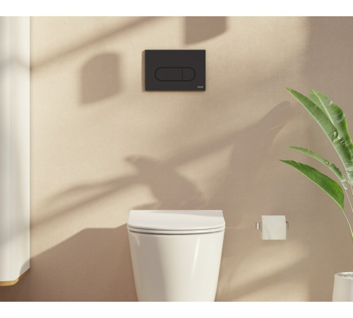 Панель смыва VitrA Root Round матовый черный 740-2211