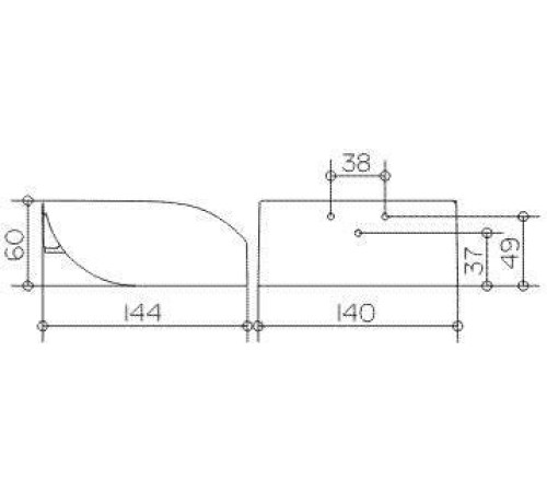 Держатель для туалетной бумаги с крышкой Keuco Elegance хром 11660010000