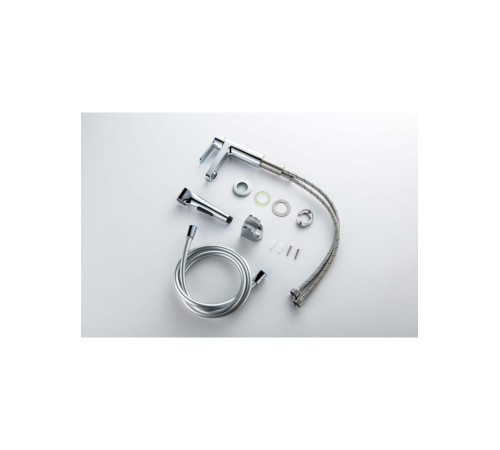 Смеситель для раковины Aquanet Лугано 106 мм с гигиеническим душем хром AQ1712CR