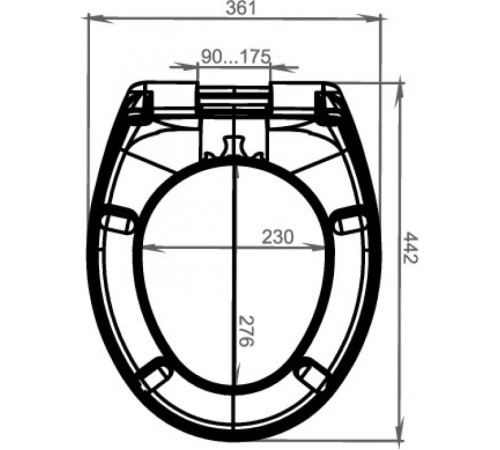 Сиденье для унитаза Jacob Delafon Brive/July/Patio дюропласт микролифт белый 17503
