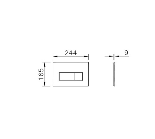 Комплект унитаз подвесной VitrA Zentrum Square с тонким сиденьем микролифт, инсталляцией и панелью смыва 9875B003-7201