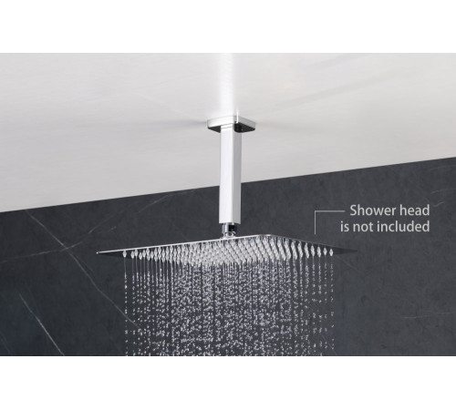 Держатель верхнего душа потолочный Aquanet 150 мм хром AQ2172CR