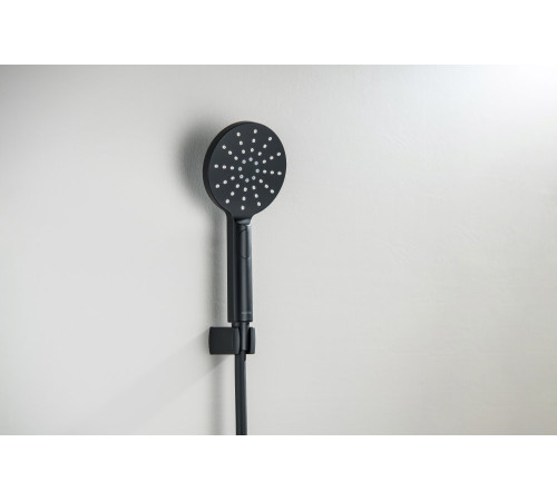 Душевой набор Aquanet Оберон Select 120 3jet матовый черный AQ2033MB