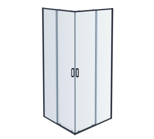 Душевой уголок Aquanet ARI KV 08020BL 800x800x2000 мм квадратный черный/прозрачное стекло AQ ARI KV 08020BL