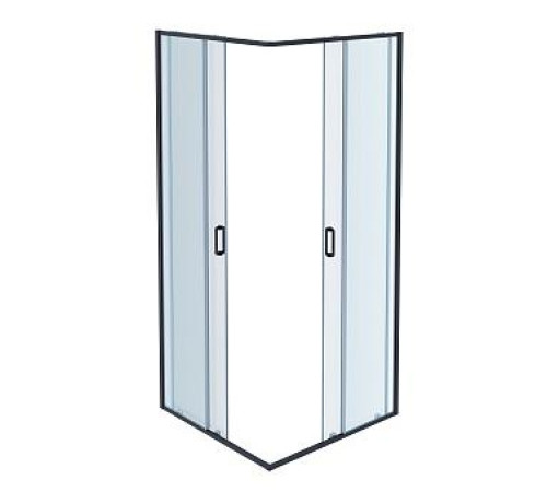 Душевой уголок Aquanet ARI KV 08020BL 800x800x2000 мм квадратный черный/прозрачное стекло AQ ARI KV 08020BL