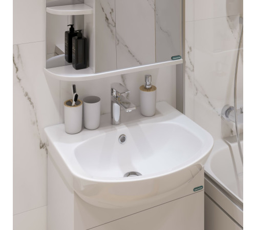 Комплект Тумба напольная Dreja Аттика-50 с умывальником Аттика 50 SET_Аттика-50/Аттика-50