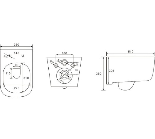 Комплект инсталляции 4 в 1 Aquatek Лугано-016 рама Standard INS-0000012 и унитаз AQ2002-00 ЛУГАНО-016 4в1