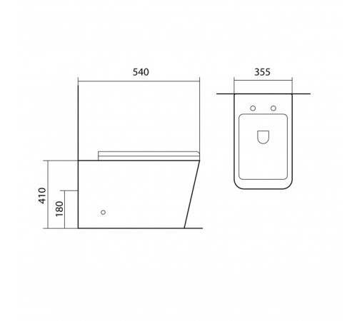 Комплект 3 в 1 AQUATEK Либра N (бачок INS-0000019, кнопка KDI-0000030, унитаз AQ1908N-00, сиденье soft-close) ЛИБРА N-030