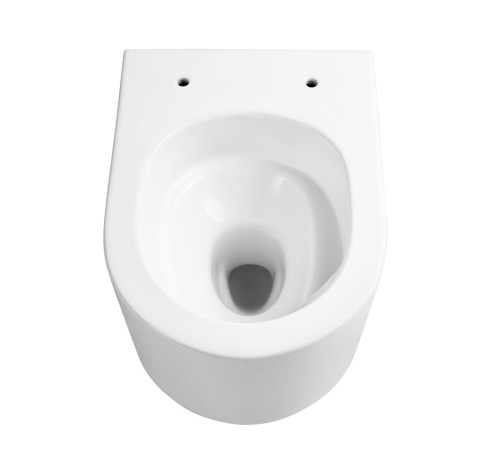 Унитаз подвесной Aquanet Мия безободковый смыв Tornado с сиденьем микролифт 490х370х340 мм AQ2004T-00