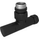 Комплект вентилей Aquanerba AQ 1020BL круглые 3/4х1/2 черный муар (2 шт) AQ 1020BL