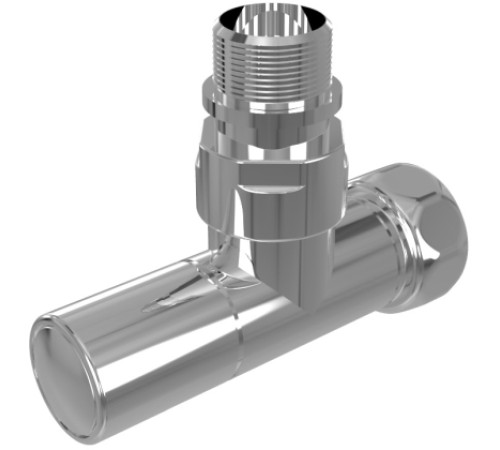 Комплект вентилей Aquanerba AQ 1020CH круглые 3/4х1/2 хром (2 шт) AQ 1020CH