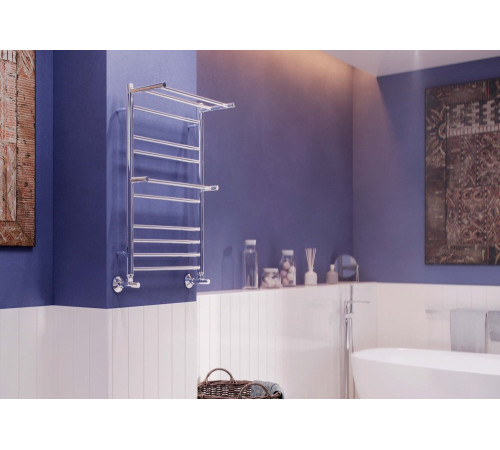 Полотенцесушитель водяной Aquatek Альфа П10 500х800 мм хром AQ RRP1080CH