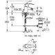 Смеситель для биде GROHE Eurosmart New с донным клапаном хром 32929002