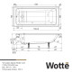 Ванна чугунная Wotte Line 1700х700х392 мм Line 1700x700