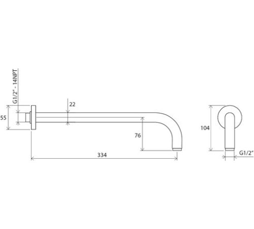 Шланговое подсоединение RAVAK 702.00 круглый латунь X07P112