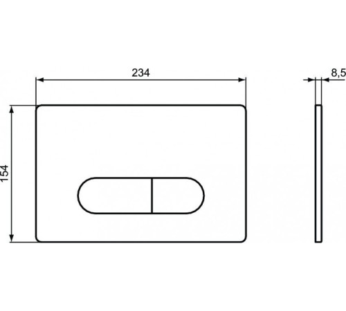 Кнопка смыва Ideal Standard Oleas M1 механическая белый R0115AC