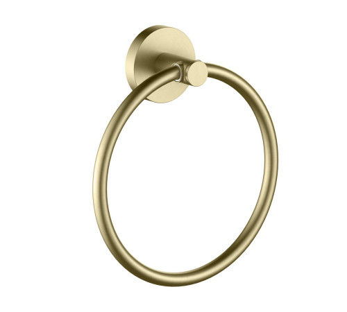Полотенцедержатель кольцо Aquanet Европа шлифованное золото AQ4112BG