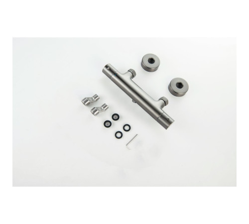 Смеситель для душа термостатический Aquanet Европа оружейная сталь AQ1363BGM