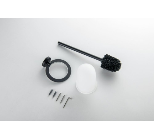 Ершик для унитаза Aquanet Оберон матовый черный AQ4210MB