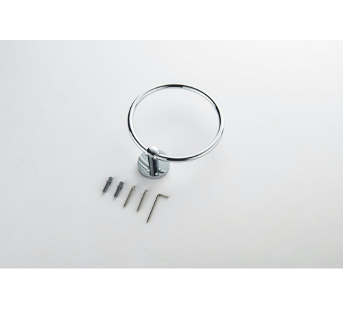 Полотенцедержатель-кольцо Aquatek Оберон хром AQ4212CR