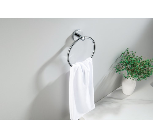 Полотенцедержатель-кольцо Aquatek Оберон хром AQ4212CR