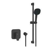 Душевой комплект GROHE CUBEO со смесителем скрытого монтажа и гарнитуром Tempesta Cube 110 матовый черный 1053352430