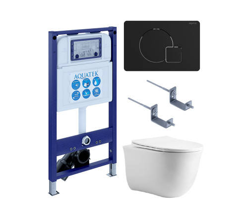 Комплект инсталляции с унитазом 4 в 1 AQUATEK КЛАССИК cm-069