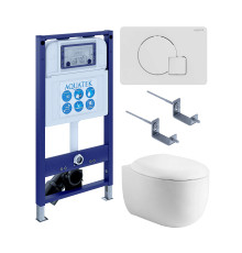 Комплект инсталляции 4 в 1 AQUATEK Альтаир (рама INS-0000025, кнопка KDI-0000066, унитаз AQ1980-00) cm-066