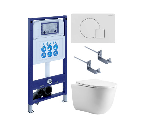 Комплект инсталляции с унитазом 4 в 1 AQUATEK КЛАССИК cm-066