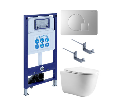 Комплект инсталляции с унитазом 4 в 1 AQUATEK КЛАССИК cm-068