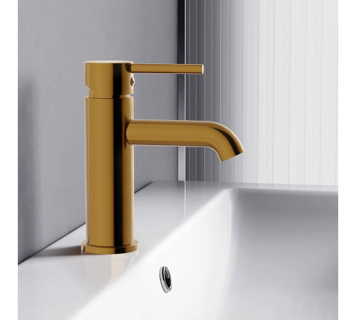 Смеситель для раковины AM.PM Scandinavian Pure золото 360210600