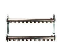 Коллектор STOUT из нержавеющей стали для радиаторной разводки 11 выходов SMS 0923 000011