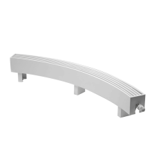 Конвектор KZTO Элегант Мини 230х130х2000 4-трубный нижнее подключение с термоклапаном правый R2854 ЭЛМ23013020004ТНВ