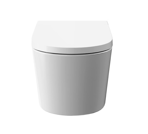 Умный унитаз Kerama Marazzi ТекВейв подвесной 38x59 см белый глянцевый KMTWWc59GWh2