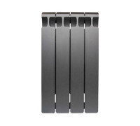 Радиатор биметаллический Rifar Monolit 500 4 секции боковое подключение Титан R-MN-500-04-TI