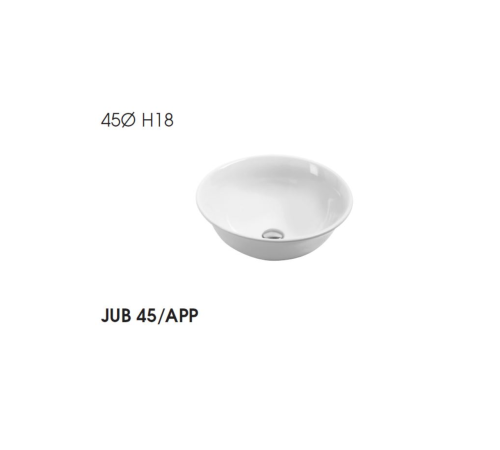 Раковина накладная Azzurra Jubilaeum круглая 48 см JULA04818000BI