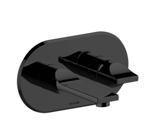 Смеситель для раковины Bossini Apice встраиваемый излив 180 мм черный матовый Z00549.073
