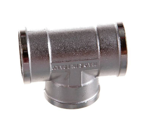 Тройник никелированный Tiemme 3/4 x 3/4 x 3/4 с внутренней резьбой 1500096